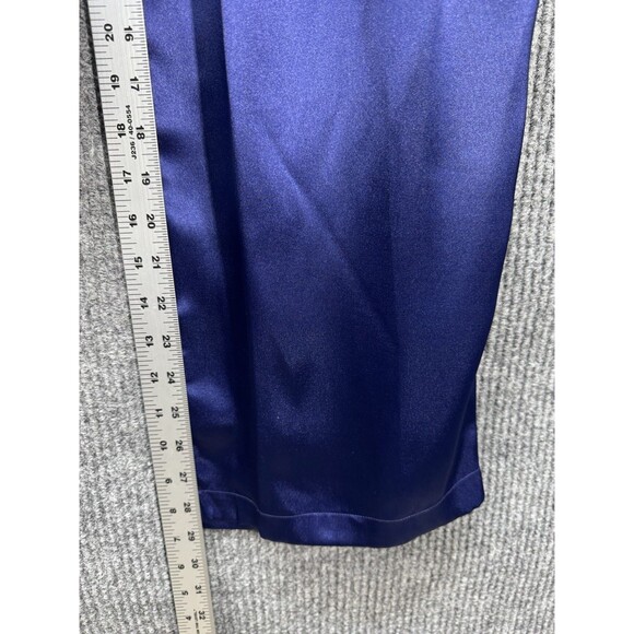 Vintage Victoria’s Secret Satin Pajama Pants Size M/L Blue Purple Gold Label 90s - Picture 6 of 8